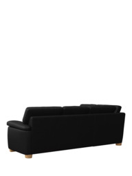 John Lewis Camden LHF Chaise Corner Leather Sofa, Light Leg - thumbnail 4