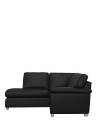 John Lewis Camden LHF Chaise Corner Leather Sofa, Light Leg - thumbnail 3