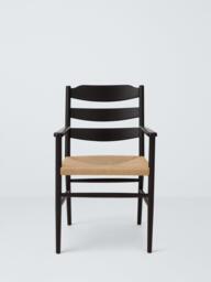 John Lewis Reed Dining Armchair, Black - thumbnail 3