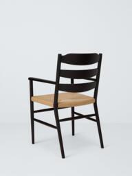 John Lewis Reed Dining Armchair, Black - thumbnail 4