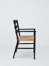 John Lewis Reed Dining Armchair, Black - thumbnail 5
