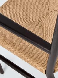John Lewis Reed Dining Armchair, Black - thumbnail 6