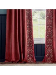 Morris & Co. Strawberry Thief Pair Lined Pencil Pleat Curtains - thumbnail 3