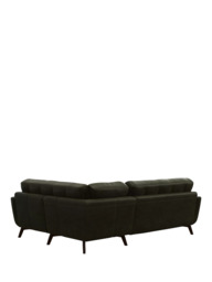 John Lewis Barbican RHF Chaise Leather Corner Sofa, Dark Leg - thumbnail 4