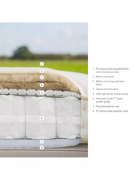 John Lewis British Natural Collection Linen 3250 Mattress, Firmer Tension, Small Double - thumbnail 2