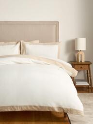 John Lewis Ainsdale Washed Cotton Blend Duvet Cover Set, White - thumbnail 6