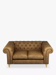 John Lewis Cromwell Chesterfield Double Sofa Bed, Light Leg, Demetra Light Tan - thumbnail 5
