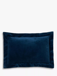 Truly Flanged Velvet Lombard Cushion - thumbnail 1