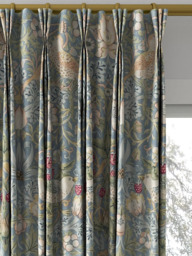 Morris & Co. Strawberry Thief Made to Measure Curtains or Roman Blind, Slate/Vellum - thumbnail 6