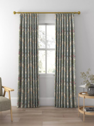 Morris & Co. Strawberry Thief Made to Measure Curtains or Roman Blind, Slate/Vellum - thumbnail 3