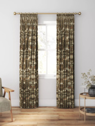 William Morris At Home Strawberry Thief Velvet Made to Measure Curtains or Roman Blind, Acorn - thumbnail 3