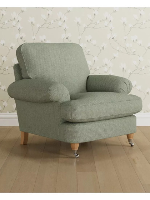 Laura Ashley Beaumaris Armchair, Oak Leg - image 1