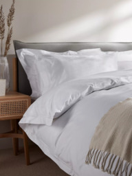 John Lewis The Ultimate Collection Luxury Egyptian Cotton Sateen, 1600 Thread Count Bedding, White - thumbnail 1