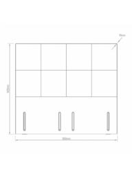 Hypnos Victoria Euro Slim Upholstered Headboard, Super King Size - thumbnail 4