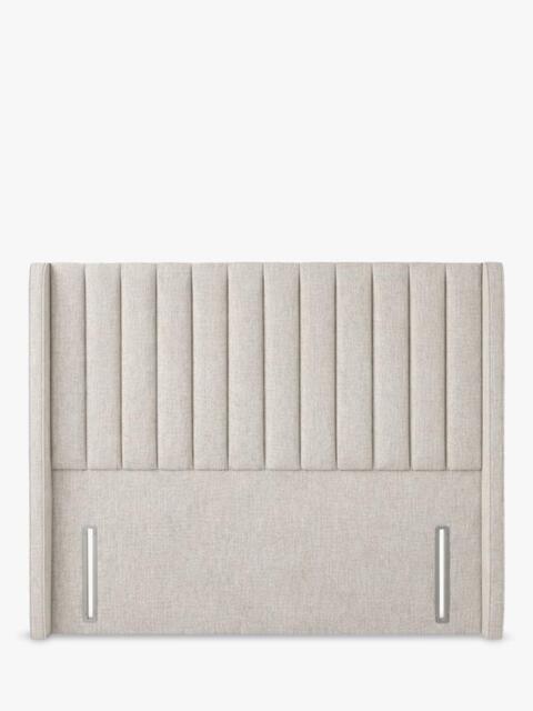 John Lewis Belgravia Winged Full Depth Upholstered Headboard, Super King Size