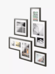 Umbra Mingle Gallery Wall Multi-aperture Photo Frame Set, 9 Photo, Black - thumbnail 1