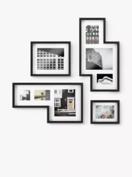Umbra Mingle Gallery Wall Multi-aperture Photo Frame Set, 9 Photo, Black - thumbnail 2