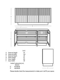 Swoon Hampstead Sideboard, Dark Brown - thumbnail 6