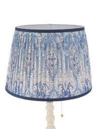 Joules Harewood Pleated Shade Bobbin Floor Lamp, Natural Cream - thumbnail 4