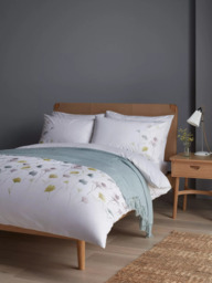 John Lewis Gingko Panel Pure Cotton Sateen Duvet Cover Set, 220 Thread Count - thumbnail 4