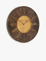 Thomas Kent Florentine Large Roman Numeral Wall Clock, 74cm, Bronze - thumbnail 5