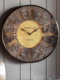 Thomas Kent Florentine Large Roman Numeral Wall Clock, 74cm, Bronze - thumbnail 2