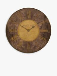 Thomas Kent Florentine Large Roman Numeral Wall Clock, 74cm, Bronze - thumbnail 1