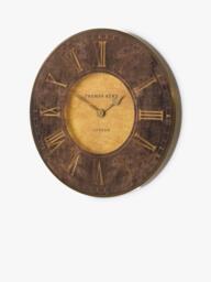 Thomas Kent Florentine Large Roman Numeral Wall Clock, 74cm, Bronze - thumbnail 6