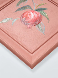 John Lewis Kitchen Art 'Pomegranate' Hand Painted Wall Art, 30 x 30cm, Pink - thumbnail 2