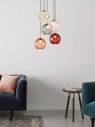 MADE Ilaria Cluster Ceiling Light, Pink - thumbnail 3