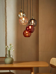 MADE Ilaria Cluster Ceiling Light, Pink - thumbnail 5