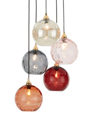 MADE Ilaria Cluster Ceiling Light, Pink - thumbnail 1