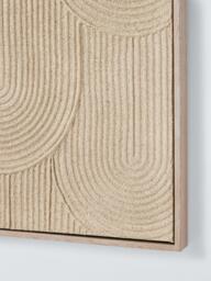 John Lewis 'Sculptured Sands' Hand Painted Framed Wall Art, 100 x 70cm, Natural - thumbnail 2