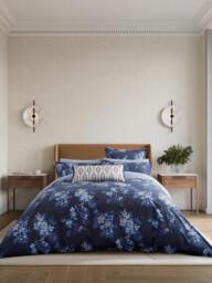 Bedeck of Belfast Nahla Duvet Cover Set, Blue Navy - thumbnail 1