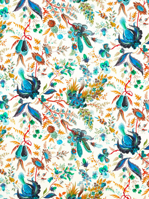 Harlequin x Sophie Robinson Wonderland Made to Measure Curtains or Roman Blind, Lapis/Emerald/Carnelian - image 1