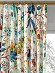Harlequin x Sophie Robinson Wonderland Made to Measure Curtains or Roman Blind, Lapis/Emerald/Carnelian - thumbnail 2