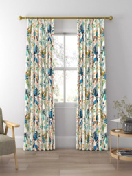 Harlequin x Sophie Robinson Wonderland Made to Measure Curtains or Roman Blind, Lapis/Emerald/Carnelian - thumbnail 3