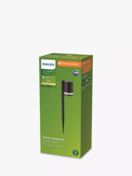 Philips Fyce Solar Powered Garden Spot Light, Black - thumbnail 2