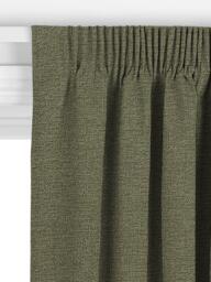 John Lewis Boucle Made to Measure Curtains or Roman Blind, Dark Khaki - thumbnail 3