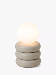 houseof Tube Cordless Portable Table Lamp, Sand