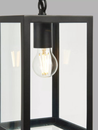 John Lewis Potter Pendant Outdoor Light, Black - thumbnail 5