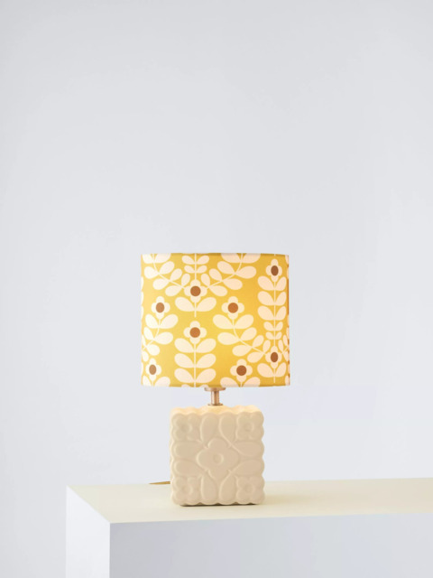 Orla Kiely Juniper Stem Ceramic Table Lamp, Yellow - image 1