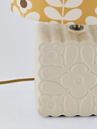 Orla Kiely Juniper Stem Ceramic Table Lamp, Yellow - thumbnail 5