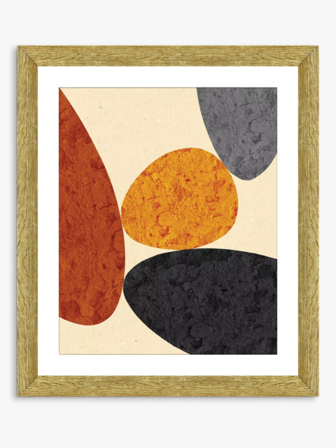 Brookpace Lascelles 'Desert Rocks 4' Framed Print & Mount, 56 x 46cm, Brown/Multi - image 1