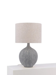 John Lewis Ebony Ceramic Table Lamp - thumbnail 2