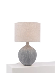 John Lewis Ebony Ceramic Table Lamp - thumbnail 1