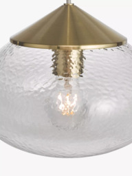 John Lewis Artisan Single Pendant Ceiling Light, Warm Satin Brass - thumbnail 5