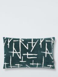 Harlequin Dolmens Velvet Cushion, Navy - thumbnail 1