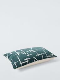 Harlequin Dolmens Velvet Cushion, Navy - thumbnail 3