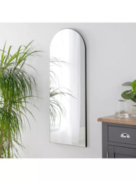Yearn Delicacy Arched Wood Frame Wall Mirror, 120 x 45cm - thumbnail 1